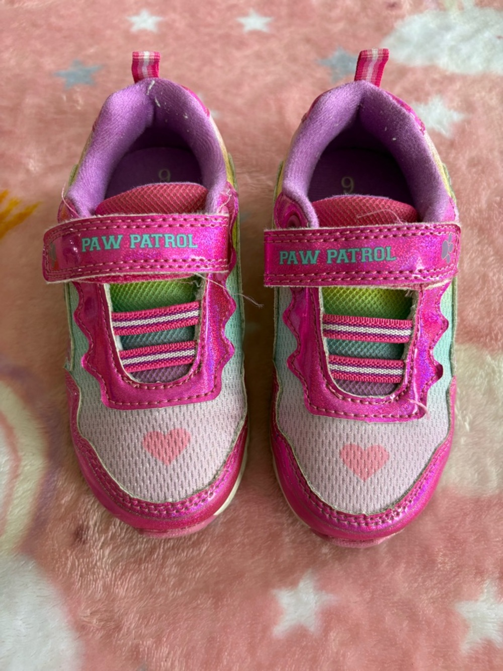 Paw Patrol Pink and Purple Heart Toddlers' Sneakers
